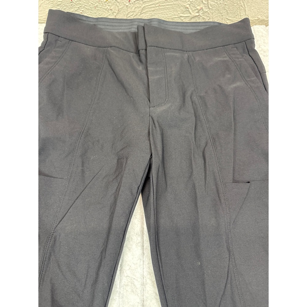 Athleta Brooklyn Ankle Pants Black Tapered Stretch Travel Commute 353676 Women 4
